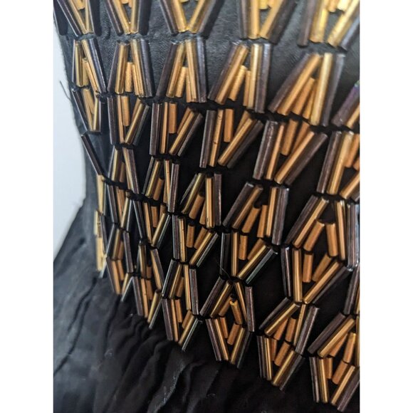 One Teaspoon by Free People Black And Gold Beaded Mini Dress - Picture 4 of 15